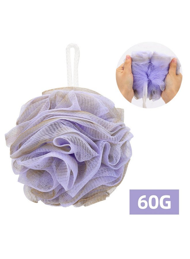 Tbestmax 4 Pack Bath Sponge Pouf Shower Loofah Body Scrubber Exfoliator, 60G/Piece - 4 Colors - Image 2