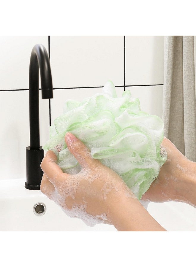 Tbestmax 4 Pack Bath Sponge Pouf Shower Loofah Body Scrubber Exfoliator, 60G/Piece - 4 Colors - Image 4
