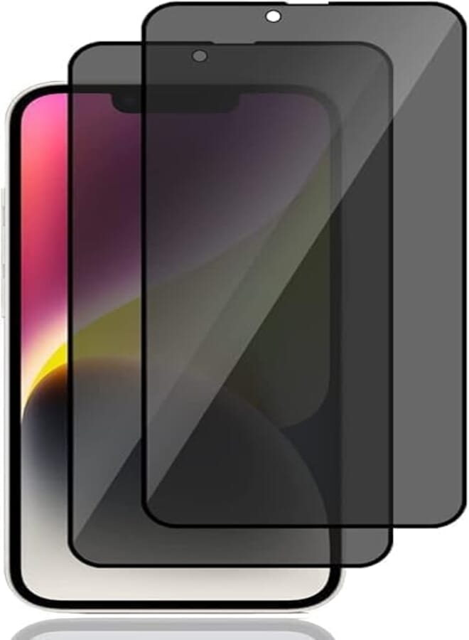 Next Next Store 2.5D Anti-Blue Light Tempered Glass Screen Protector Compatible with iPhone 14 Pro Max - Privacy Protection, Anti-Spy, Eye Protection with Anti-Blue Light Filter for Eye Health
