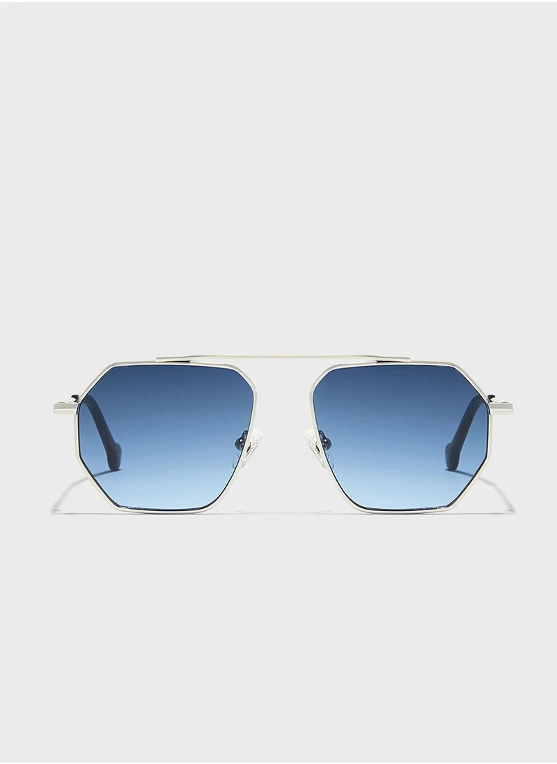 30 سندايز Halcyon Rectangular   Sunglasses