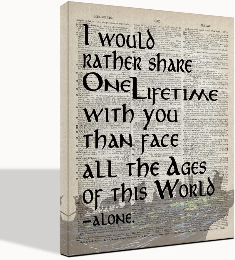 WKYAER Inspirational LOTR Canvas Wall Art - Image 1