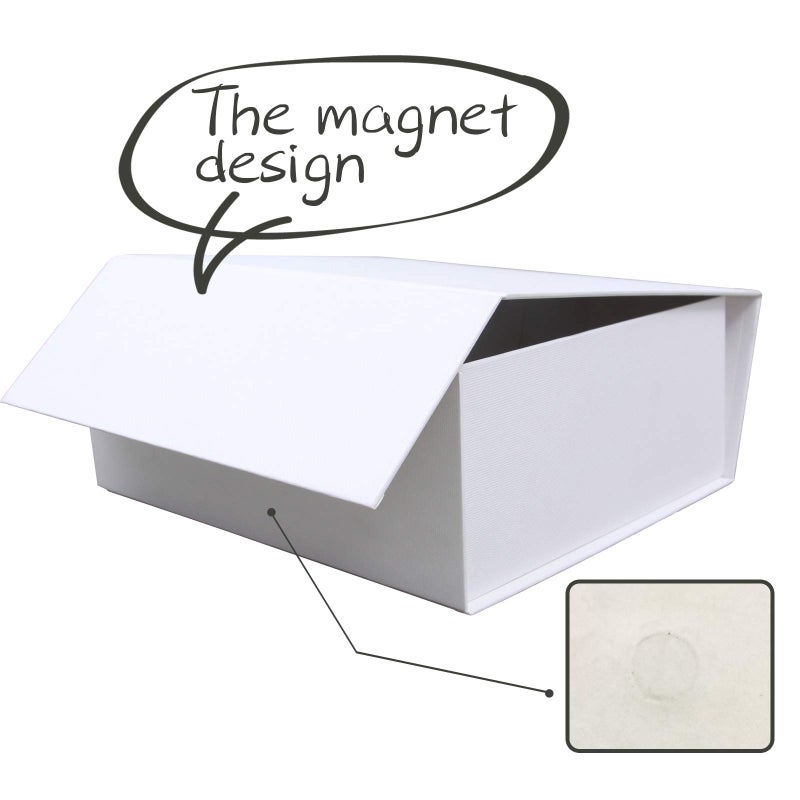 Rsgift 5 Pack of White Gift box,7.8x7x3.1 Gift Packaging Gift Boxes for Valentines Day Flower Gift Boxes for Presents Birthday Christmas,Thanksgiving Day - Image 5
