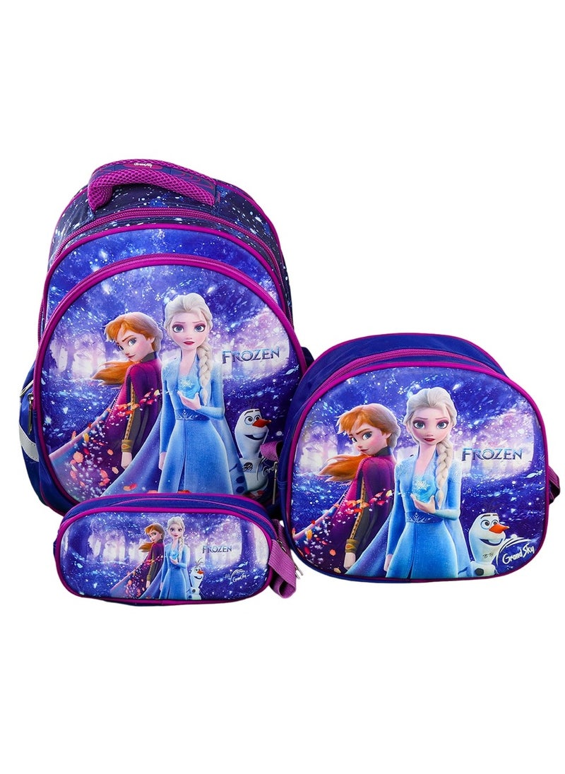 Generic - Disney Frozen School Backpack with 2 Bags - GS15-B - Image 1