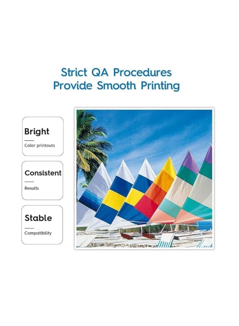 Terabyte 6-Pack 673 Compatible refill ink for Epson L801, L805, L1800, L800, L810, L850, L1300, L18050 with 6 colors - Image 2