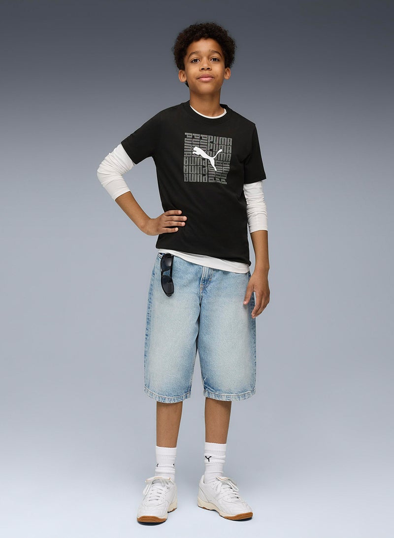 PUMA Graphic Box Tee Youth - Image 3