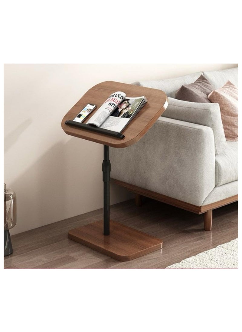 Adjustable Height C Shaped Side Table,360°Swivel Flip Top C Shaped End Table for Couch,C Shaped Laptop Stand Coffee Table for Sofa/Bed/Bathtub (Walnut) - pzsku/ZCE074C2995A810AF5F80Z/45/_/1734595117/e6d5f61d-d42a-433d-b539-da074a7dd1a6