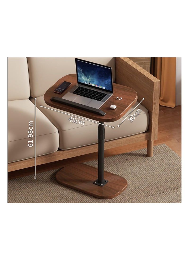 Adjustable Height C Shaped Side Table,360°Swivel Flip Top C Shaped End Table for Couch,C Shaped Laptop Stand Coffee Table for Sofa/Bed/Bathtub (Walnut) - pzsku/ZCE074C2995A810AF5F80Z/45/_/1734595121/fd3f62cc-9fba-462d-bdcd-63372e8a0ec3