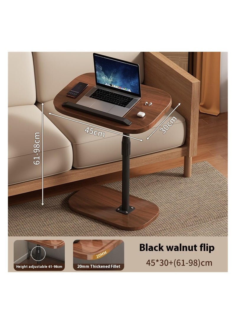 Adjustable Height C Shaped Side Table,360°Swivel Flip Top C Shaped End Table for Couch,C Shaped Laptop Stand Coffee Table for Sofa/Bed/Bathtub (Walnut) - pzsku/ZCE074C2995A810AF5F80Z/45/_/1734595140/06633676-7d87-46fc-9982-a8b3e559f5fb