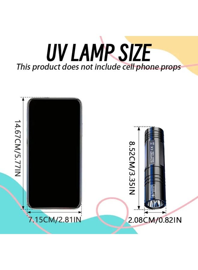 Portable UV LED Flashlight USB Rechargeable 395nm Black Light Pet Urine Detector - Image 4