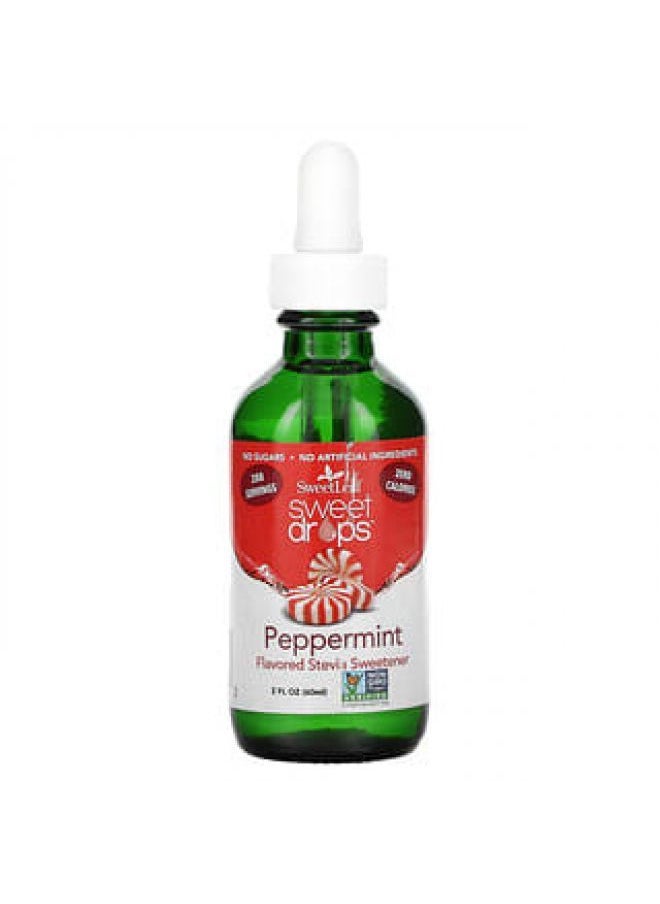 Wisdom natural Wisdom Natural, SweetLeaf, Sweet Drops Stevia Sweetener, Peppermint, 2 fl oz (60 ml)  - Image 1
