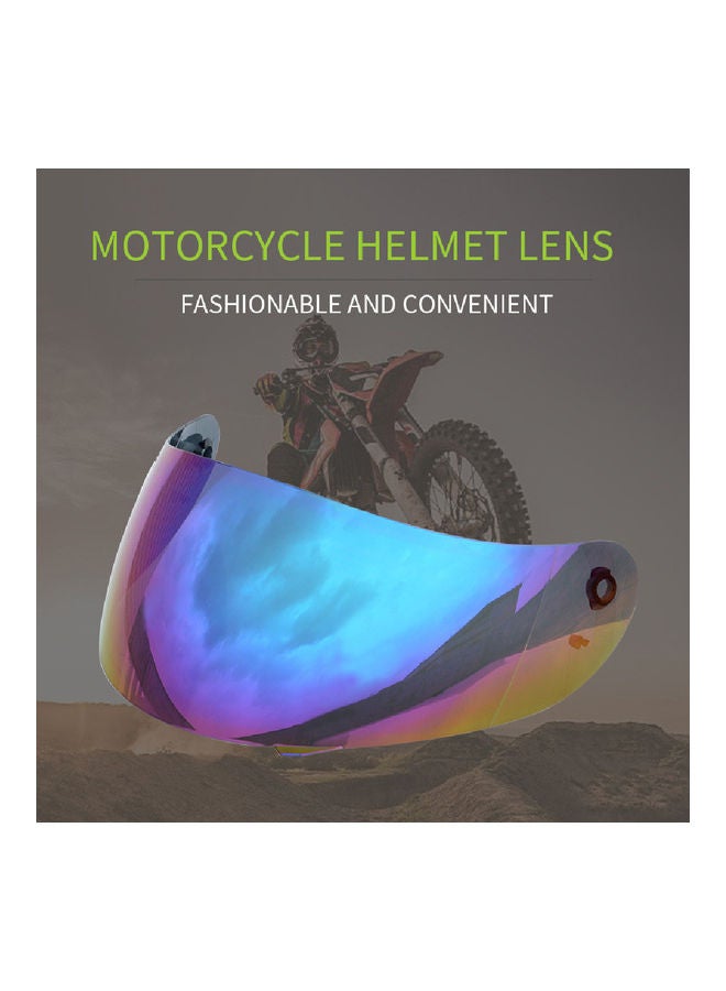 NIBEMINENT Motorcycle Anti-UV Anti-Scratch Wind Shield Helmets Lens Visor - Image 2