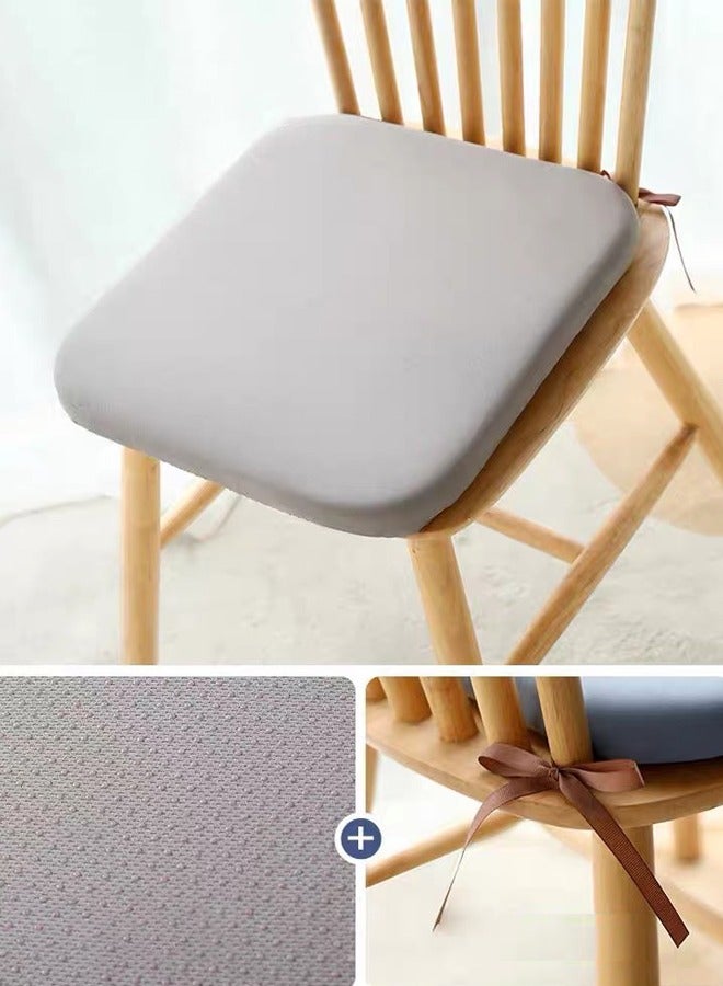 Chair Cushions for Dining Chairs, Memory Foam Kitchen Seat Cushions, Non-Slip Chair Pads with Ties, Foam Comfortable Chair Pad for Kitchen, Slip Resistant Indoor Seat Cushion for Kitchen, Dining Room, Office, Patio Chairs  - Image 3