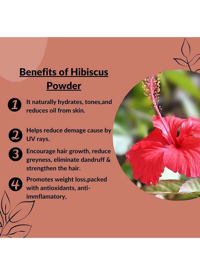 SK ORGANIC Hibiscus Powder  For Hair Fall And Growth  - Image 3