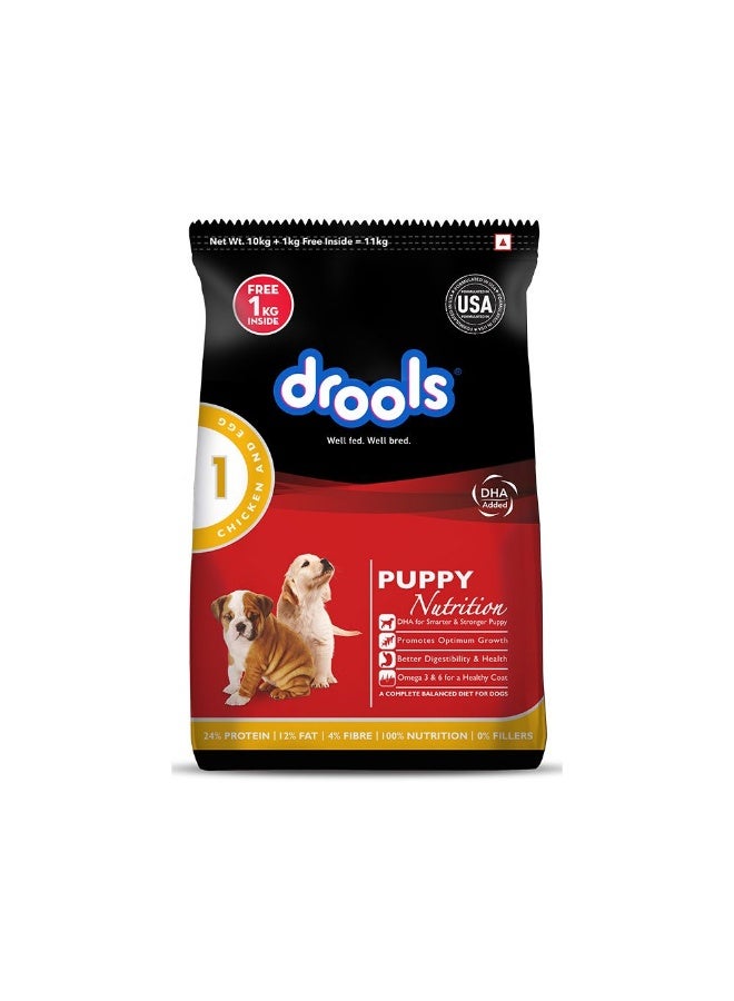 Drools Chicken and Egg Puppy Dry Dog Food 10 kg