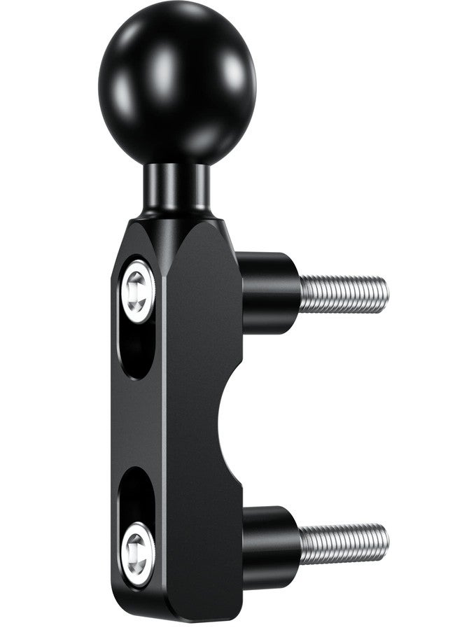 BRCOVAN Aluminum Alloy Mount Base with 1'' TPU Ball for Motorcycle Brake/Clutch Reservoir Compatible with RAM Mounts B Size 1'' Ball Double Socket Arm & Bike Motorcycle Phone Holder - Image 1