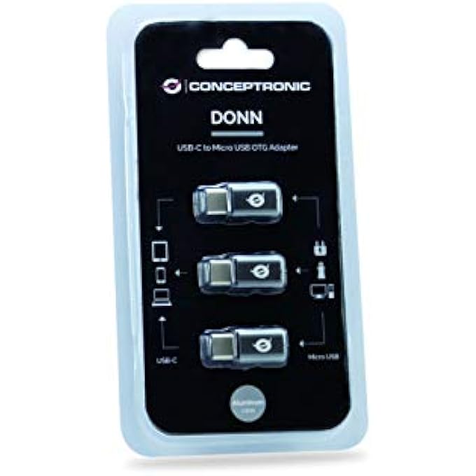 Conceptronic DONN05G OTG ADAPTER FOR USB-C TO MICRO USB 3 PACK - Image 2