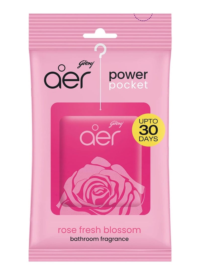 Godrej Aer Godrej Aer Power Pocket Bathroom Fragrance - Rose  Fresh Blossom 