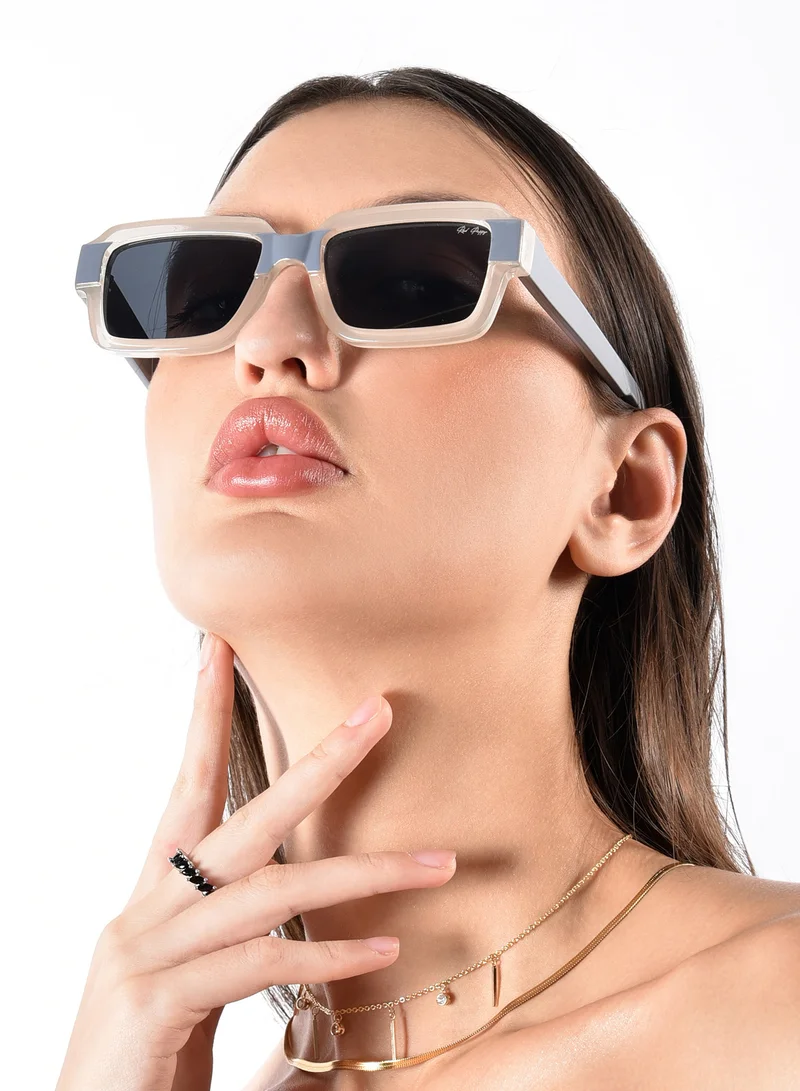 Woggles Red Pappy Flareon Black Rectangle Sunglasses