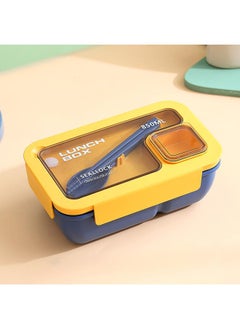 Generic Rectangular Compartment Lunch Box Can Be Put Into Microwave Oven Student Adult Lunch Box Special Tableware Office Workers Lunch Box 