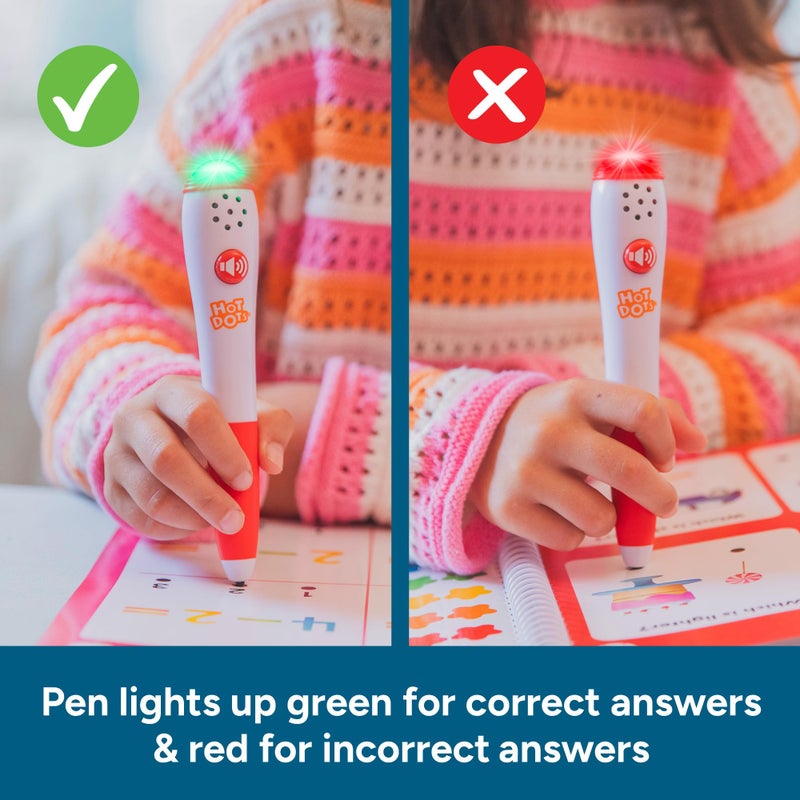 Educational Insights Hot Dots Kindergarten Reading Set - Kindergarten Workbooks with Interactive Pen, Homeschool Learning Activities, Learn to Read Activity Books for Kids Ages 5+ - Image 3