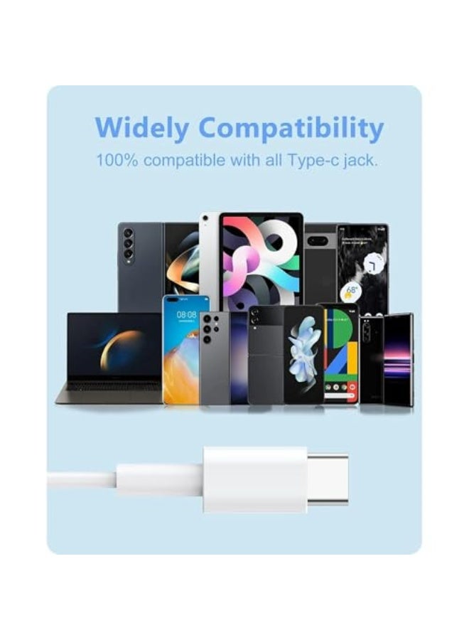 Wired Type-C Earphones, No Bluetooth, Built-in Microphone and Volume Control, Compatible with iOS and Android Devices - White  - Image 5