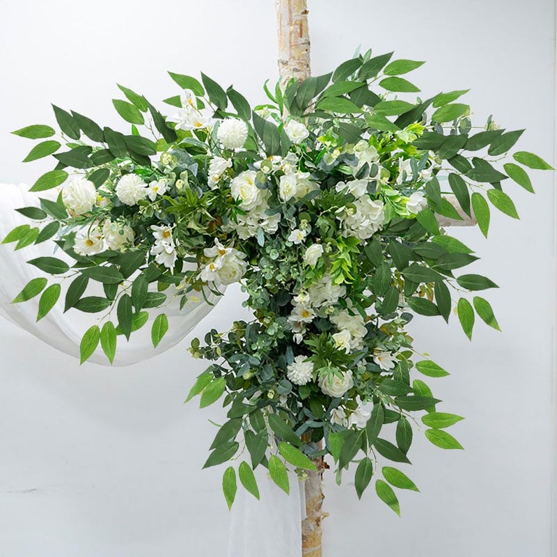 WONICE Artificial Italian Ruscus Greenery Stems, Faux Green Leaf Garland Branches Hanging Greenery Spray for Wedding Bouquet Arch Table Centerpiece Home Decor (Green-40 Pack) - Image 5
