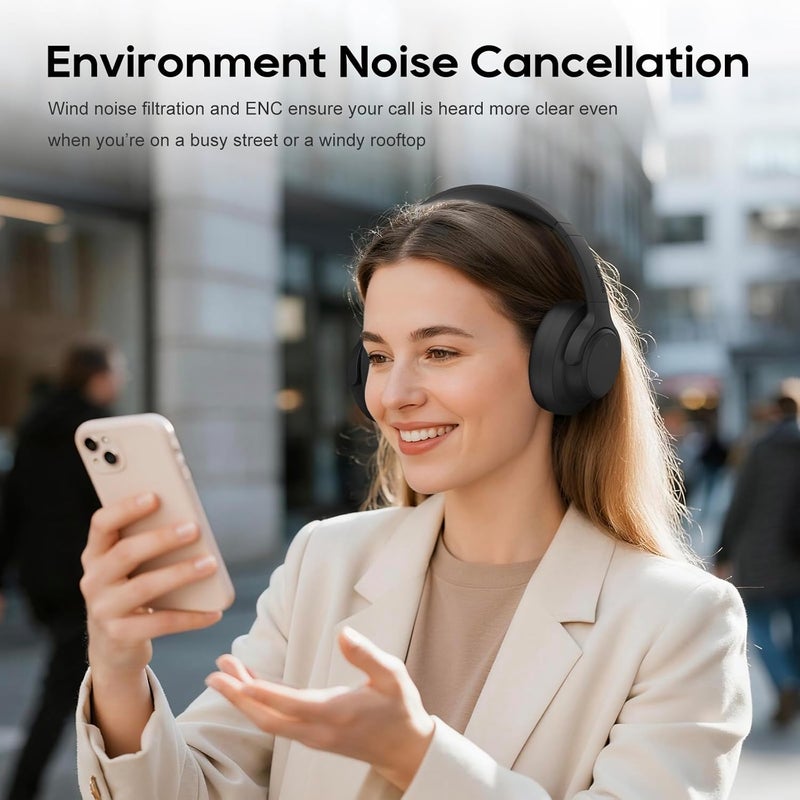 Srhythm NiceComfort 15 (2 Gen) Hybrid Noise Cancelling Wireless Headphones,Bluetooth 6.0,with Low Latency,Spatial Audio,ENC,120Hrs - Image 5