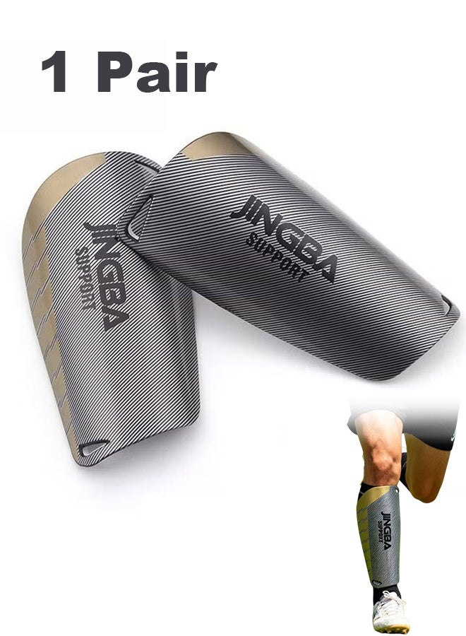 جينجبا سابورت واقيات الساق لكرة القدم للبالغين والأطفال واقيات الساق لامتصاص الصدمات معدات الحماية الرياضية الخارجية زوج واحد من واقيات الساق القابلة للتنفس لكرة القدم - Image 1