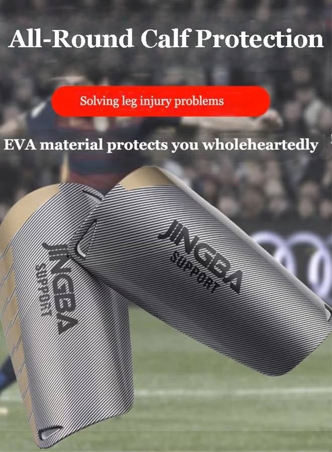 جينجبا سابورت واقيات الساق لكرة القدم للبالغين والأطفال واقيات الساق لامتصاص الصدمات معدات الحماية الرياضية الخارجية زوج واحد من واقيات الساق القابلة للتنفس لكرة القدم - Image 2