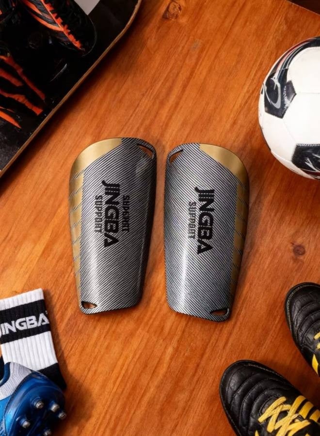 جينجبا سابورت واقيات الساق لكرة القدم للبالغين والأطفال واقيات الساق لامتصاص الصدمات معدات الحماية الرياضية الخارجية زوج واحد من واقيات الساق القابلة للتنفس لكرة القدم - Image 3