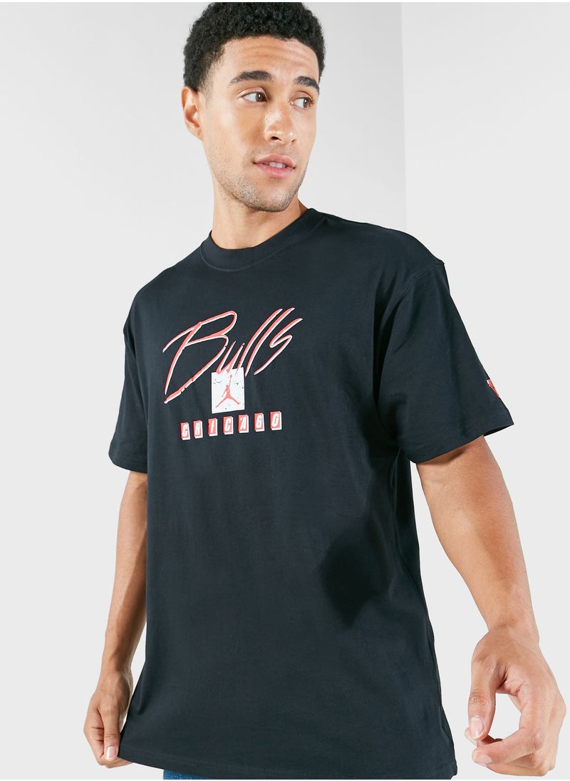 Nike - Chicago Bulls Statement M90 T-Shirt - Image 1