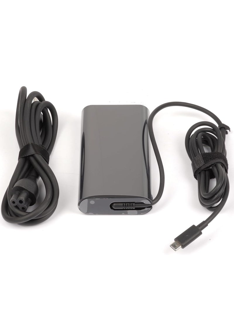 ماركة غير محددة - شاحن لاب توب USB-C بقدرة 90 واط لديل لاتيتيود 3400 3500 5300 5310 5289 5480 5400 5280 5580 7380 7480 7390 7280 ديل XPS 9250 9350 9550 LA90PM1 محول طاقة 70 أسود - Image 1