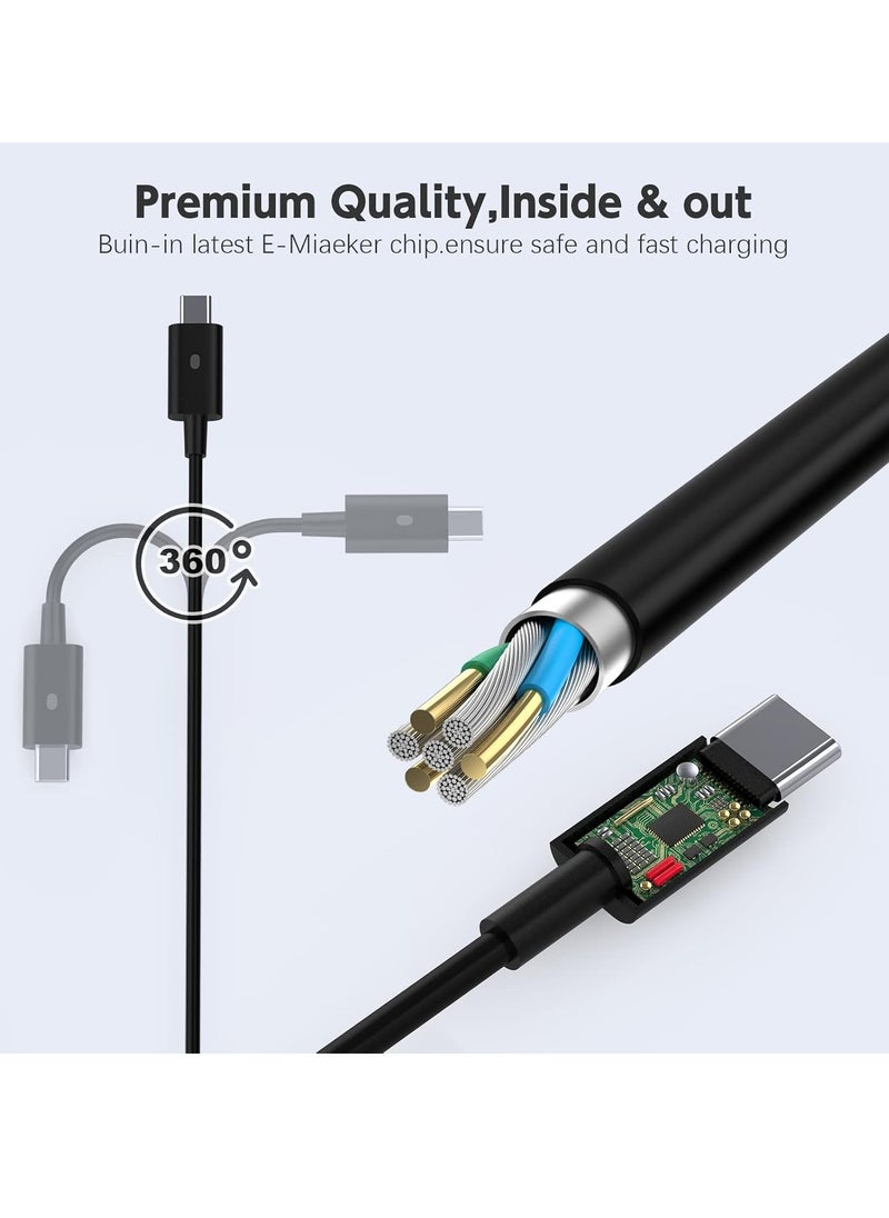 ماركة غير محددة - شاحن لاب توب USB-C بقدرة 90 واط لديل لاتيتيود 3400 3500 5300 5310 5289 5480 5400 5280 5580 7380 7480 7390 7280 ديل XPS 9250 9350 9550 LA90PM1 محول طاقة 70 أسود - Image 1