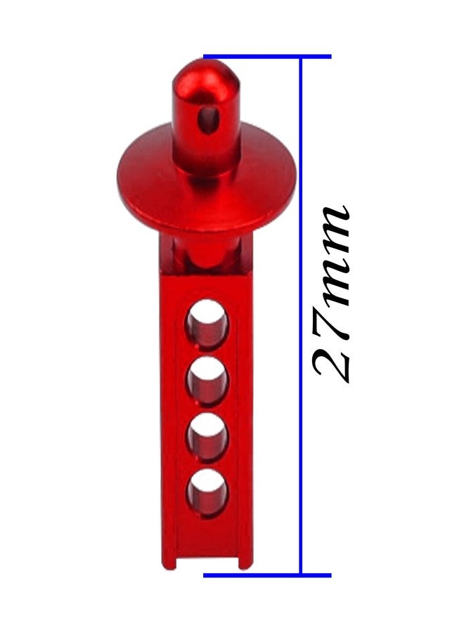 في جو هوبي 4 قطع من دعامات هيكل السيارة من سبائك الألومنيوم من Vgoohobby متوافقة مع سيارة Traxxas Mini E-Revo Mini Slash 1/16 RC (أحمر) - Image 5