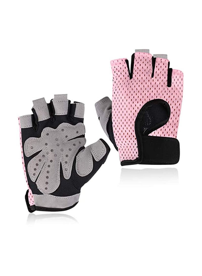 Y&D Fitness Gloves Anti-skid Training Gripper Half Finger Cycling Driving Mountain Road Biking Yoga Callus Guard Workout Weight Lifting Motorbike Riding Mittens  - Image 1