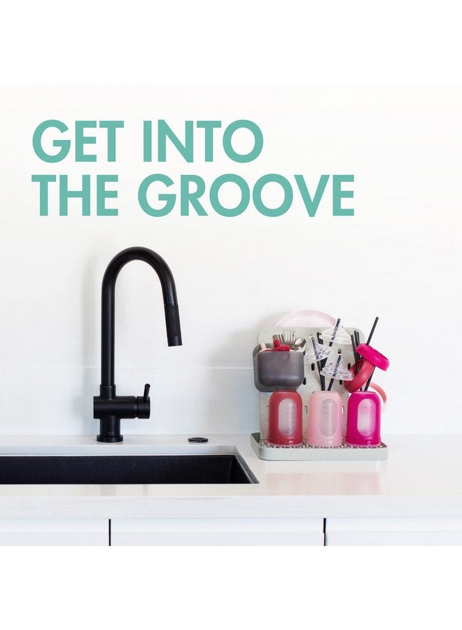 بون رف تجفيف زجاجات الأطفال الرأسي Boon Groove - رف تجفيف قابل للتخصيص للزجاجات وأكواب الأطفال وإكسسوارات الأطفال - مستلزمات تغذية الأطفال بالزجاجة - يتسع لست زجاجات أطفال - Image 2