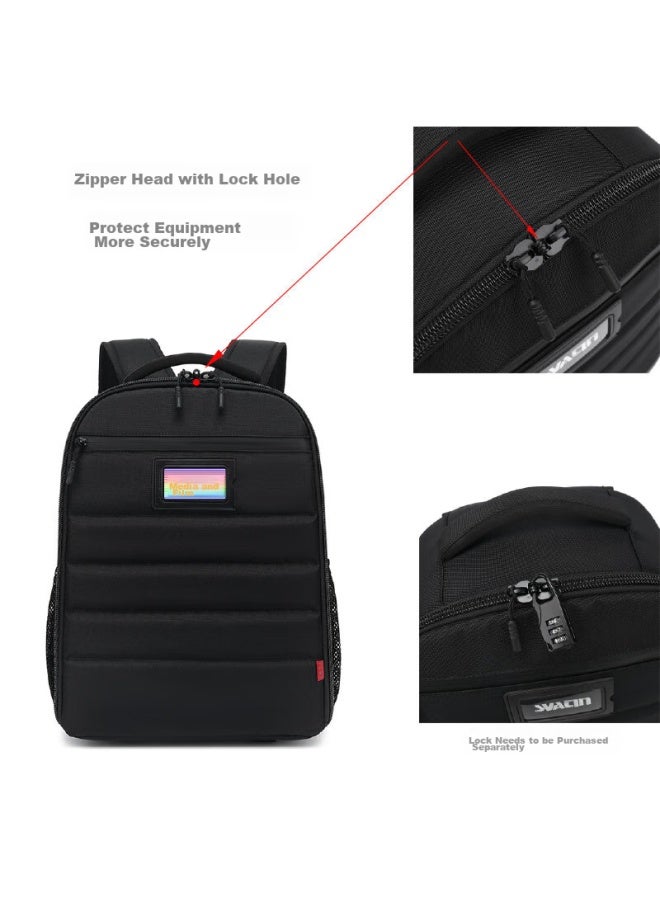 Statin Satin S40 High-quality Fabric Large Capacity Professional Backpack Camera Bag For Dslr Cameras, Outdoor Portable Digital Mirrorless Camera Rain Cover Laptop Bag - Image 2