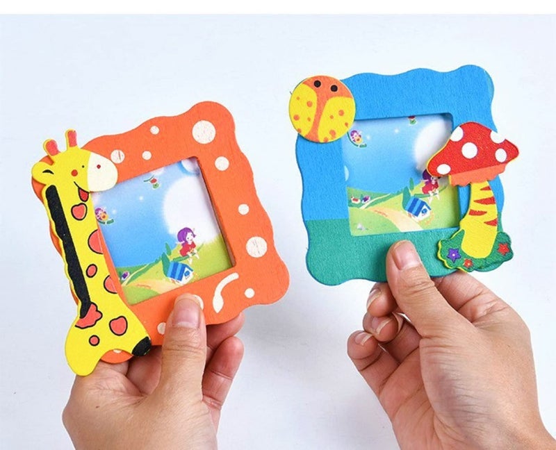 SILLYME 5pc Cute Wooden Photo Frame - return gifts birthday party - return gift for kids age 6-10 10-12 - birthday return gift for kids 6-12 - kanjak gifts for girls pack of 12 - Image 2