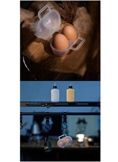 ShebSheb 2PCS Portable Egg Storage Box,Plastic Eggs Carrier Container,Shockproof and Secure Egg Holder Case for Outdoor Camping Picnic  - Image 4