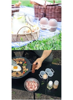 ShebSheb 2PCS Portable Egg Storage Box,Plastic Eggs Carrier Container,Shockproof and Secure Egg Holder Case for Outdoor Camping Picnic  - Image 5