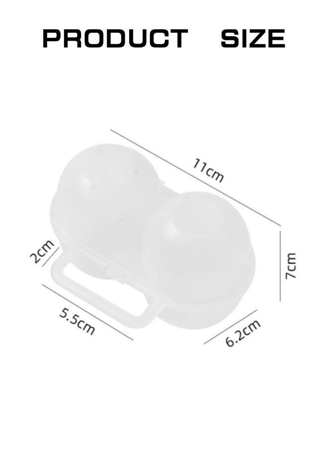 ShebSheb - 2PCS Portable Egg Storage Box,Plastic Eggs Carrier Container,Shockproof and Secure Egg Holder Case for Outdoor Camping Picnic - Image 1