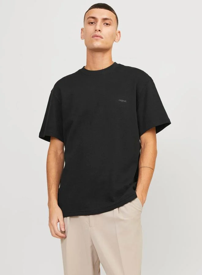 JACK & JONES Rib Crew Neck T-Shirt