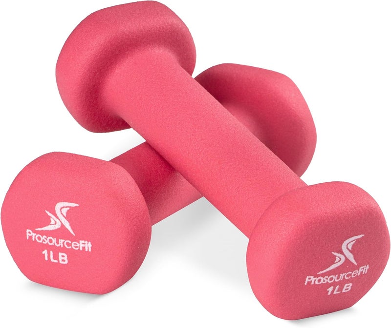 بروسورس أثقال من النايلون البلاستيكي من ProSourceFit مغطاة بطبقة خاصة لمنع الانزلاق، وزنها 4 أرطال. - Image 1