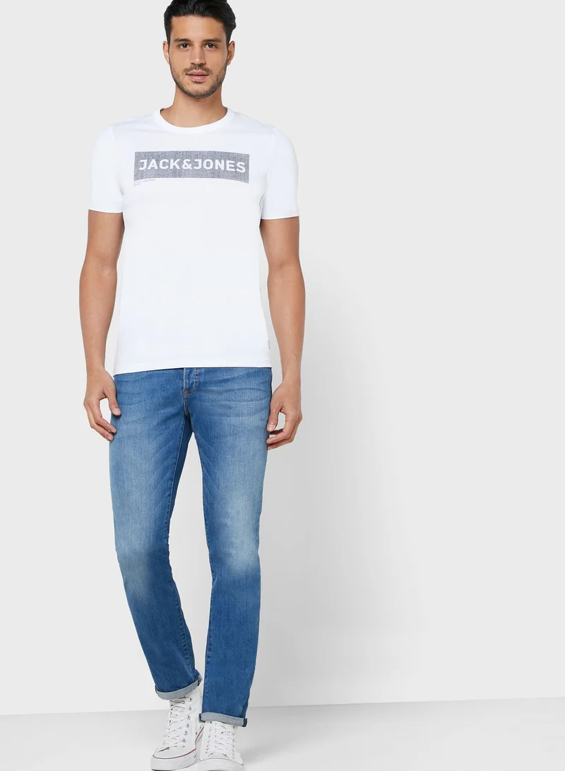 JACK & JONES Shawn Slim Fit Crew neck T-shirts