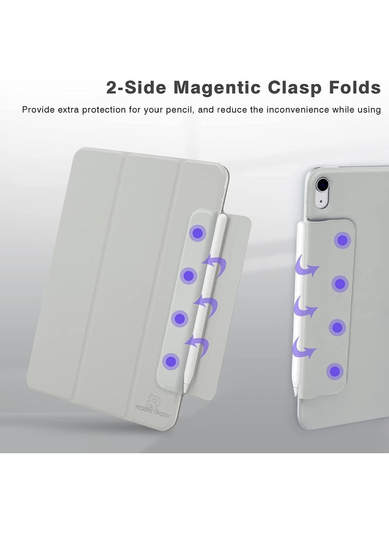 Rock Pow - Magnetic Case For iPad Air 11 inch M3/M2 2025/2024 Gen iPad Air 11 Case/Case For iPad Air 5 10.9 inch 2022/Air 4 10.9 inch 2020 iPad Air 10.9 Case Slim Stand Convenient Magnetic Attachment Auto Sleep/Wake Slim Stand Cover for air 6th/air 7th 11inch 2025/2024,Air 5th/air 4th 10.9inch 2022/2020 Rebound Series - Image 1
