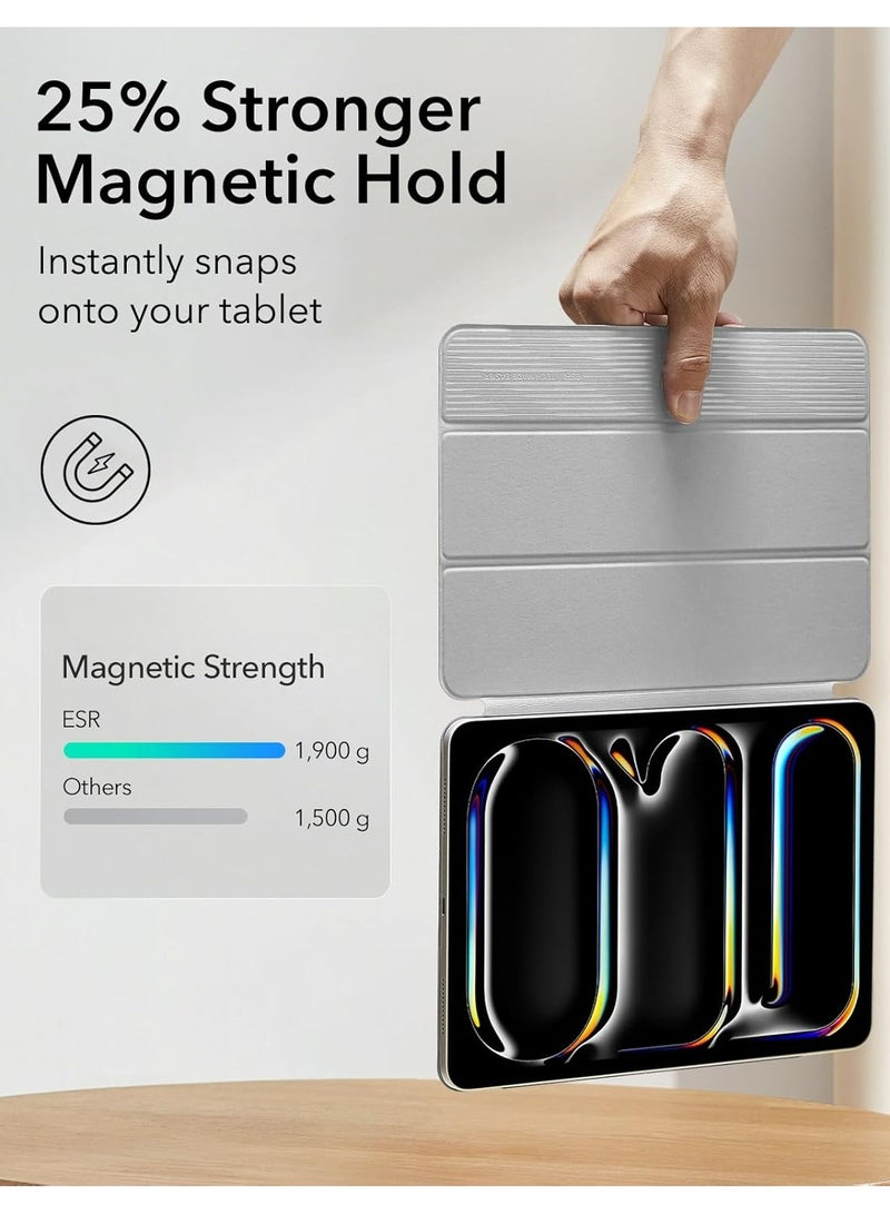 Rock Pow Magnetic Case For iPad Air 11 inch M3/M2 2025/2024 Gen iPad Air 11 Case/Case For iPad Air 5 10.9 inch 2022/Air 4 10.9 inch 2020 iPad Air 10.9 Case Slim Stand Convenient Magnetic Attachment Auto Sleep/Wake Slim Stand Cover for air 6th/air 7th 11inch 2025/2024,Air 5th/air 4th 10.9inch 2022/2020 Rebound Series - Image 5