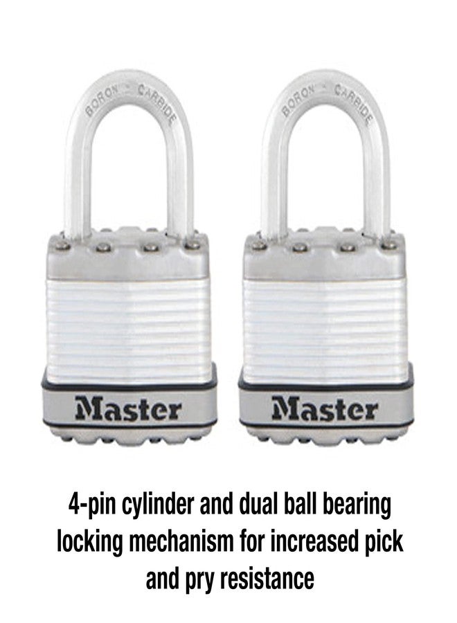 Master Lock M1XT Magnum Heavy Duty Padlock with Key, 2 Pack Keyed-Alike - Image 4