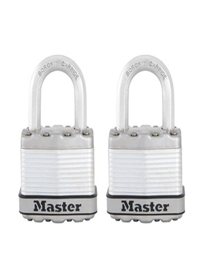 Master Lock M1XT Magnum Heavy Duty Padlock with Key, 2 Pack Keyed-Alike - Image 1