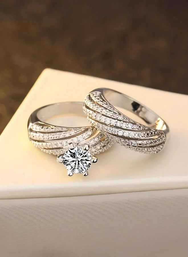 Take Two  Rhinestone Inlaid Multi-Turn Ring for Women | Best Price UAE
