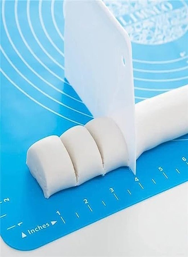 PH BROTHER Baking mat/Dough Rolling mat/kneading Dough mat- Non-Stick| Easy to Clean| Reusable | Foldable| Extra Large Size- 50 x 40 cm (2PC Blue) - Image 5
